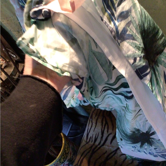 1 left ! Lavender Brown Palms maxi dress - Picture 9 of 9